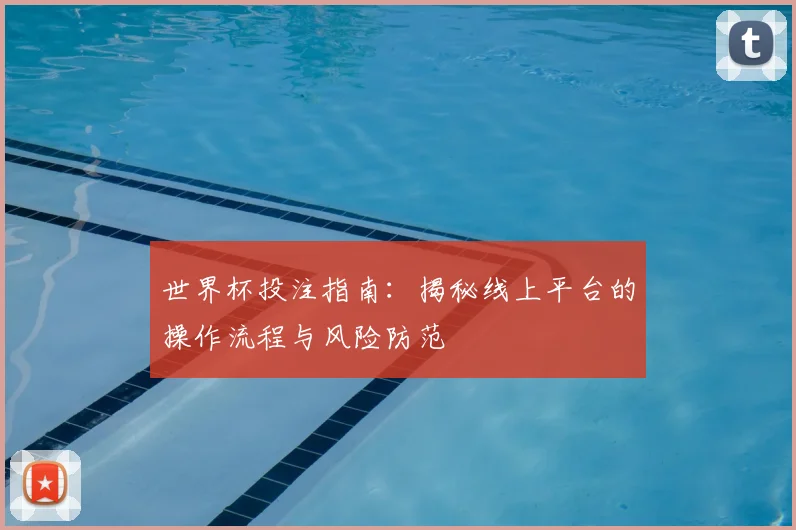 世界杯投注指南:揭秘线上平台的操作流程与风险防范