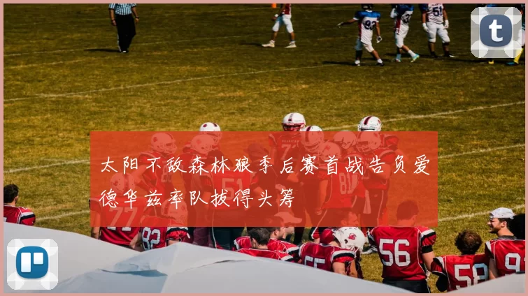 太阳不敌森林狼季后赛首战告负爱德华兹率队拔得头筹