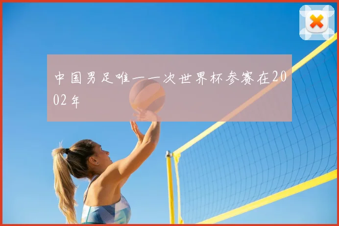 中国男足唯一一次世界杯参赛在2002年